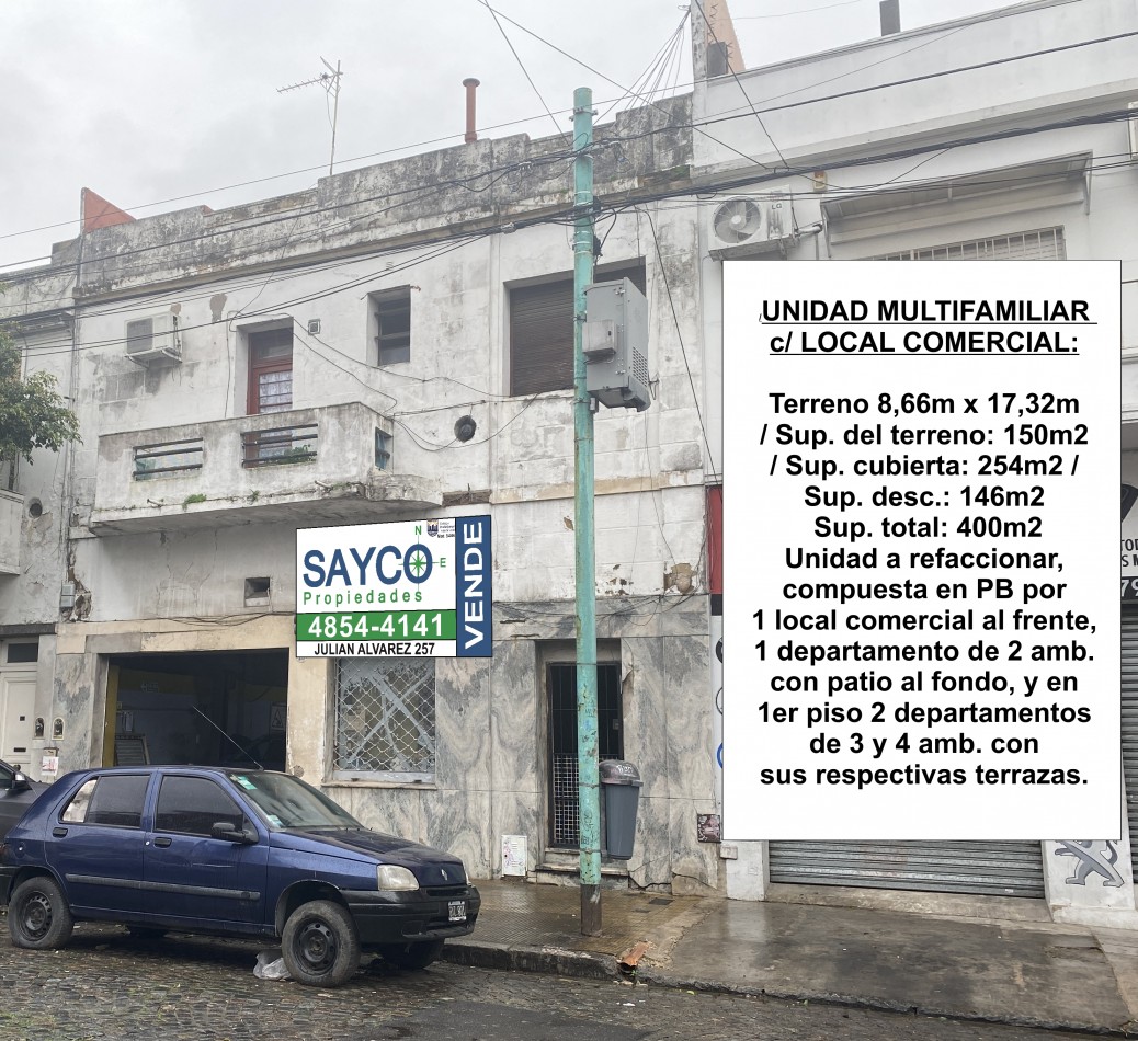 OPORTUNIDAD CASA MULTIFAMILIAR CON LOCAL COMERCIAL !