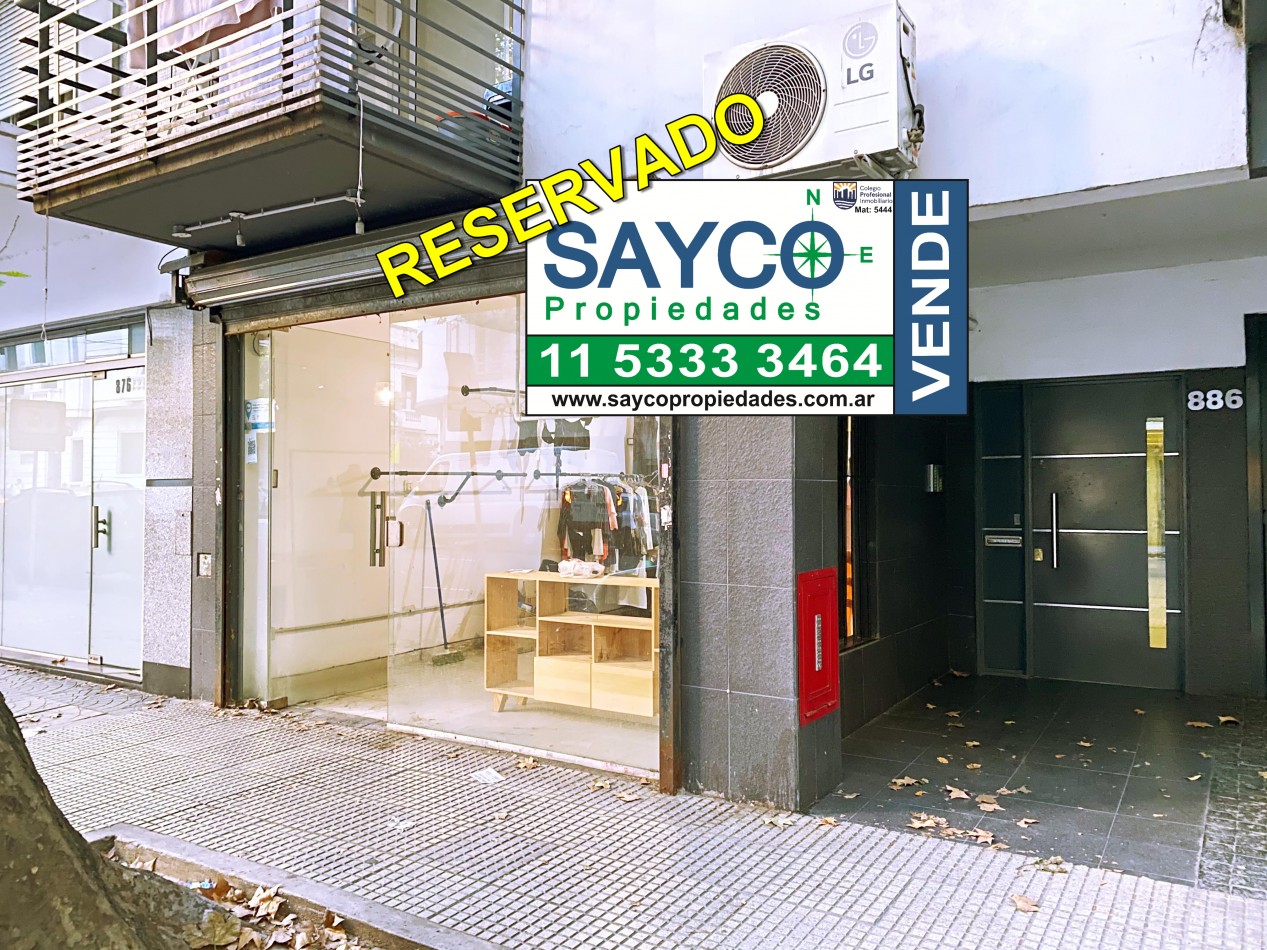 Vendo Local 32m2 c/blindex cortina automatica y aire split