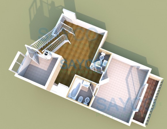 Vendo 2 ambientes con balcon y escritorio